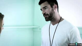 ���ंगळ मादक तरूणी पोशाख सुखकारक तिच्या जुन्या प्राध्यापक बिग dick